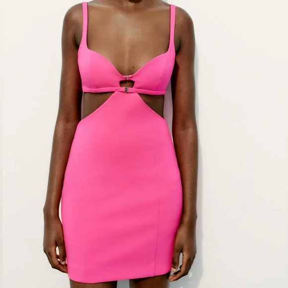 NWT - Zara Women Cutout Dress - Picture 2 of 7